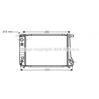 BW2087 AVA QUALITY COOLING Радіатор охолодження двигуна