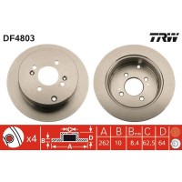 DF4803 TRW Гальмівний диск