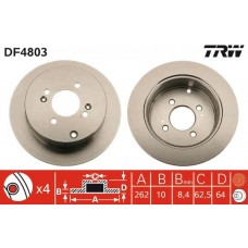 DF4803 TRW Гальмівний диск