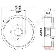 TA-0700C JAPANPARTS Гальмівний барабан