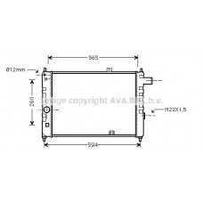 OL2052 AVA QUALITY COOLING Радіатор охолодження двигуна