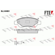 BL2490B1 FTE Комплект гальмівних колодок дисковий гальм