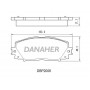 DBP2006 DANAHER Комплект гальмівних колодок дисковий гальм