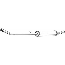 284-637 BOSAL Середній глушник вихлопних газів