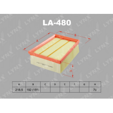 LA-480 LYNXauto Повітряний фільтр