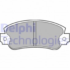 LP353 DELPHI Комплект гальмівних колодок дисковий гальм