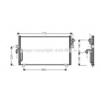 DN5182 AVA QUALITY COOLING Конденсатор кондиціонера