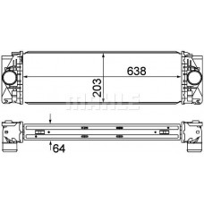 CI 369 000P MAHLE Интеркулер
