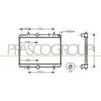 CI520R002 PRASCO Радіатор охолодження двигуна