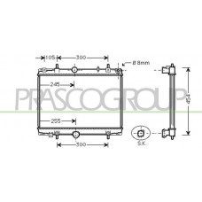CI520R002 PRASCO Радіатор охолодження двигуна