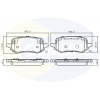 CBP02741 COMLINE Комплект гальмівних колодок дисковий гальм