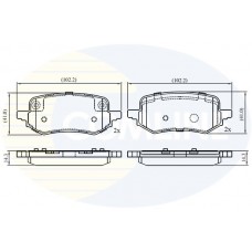 CBP02741 COMLINE Комплект гальмівних колодок дисковий гальм