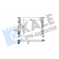 109400 KALE OTO RADYATÖR Радіатор охолодження двигуна