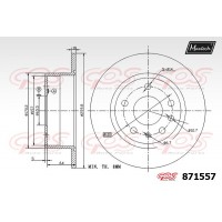 871557 MAXTECH Гальмівний диск
