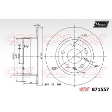 871557 MAXTECH Гальмівний диск