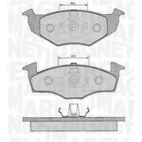 363916060391 MAGNETI MARELLI Комплект гальмівних колодок дисковий гальм