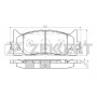 BS-2804 ZEKKERT Комплект гальмівних колодок дисковий гальм