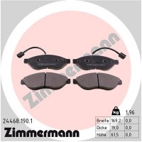 24468.190.1 ZIMMERMANN Комплект гальмівних колодок дисковий гальм