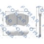 FO 912581 FOMAR Friction Комплект гальмівних колодок дисковий гальм