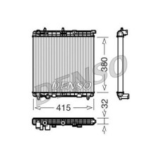 DRM07011 DENSO Радіатор охолодження двигуна