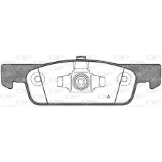 BPA1540.00 OPEN PARTS Комплект гальмівних колодок дисковий гальм