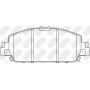 PN28005 NiBK Комплект гальмівних колодок дисковий гальм