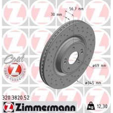320.3820.52 ZIMMERMANN Гальмівний диск