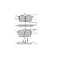 FBP-0741-01 FREMAX Комплект гальмівних колодок дисковий гальм