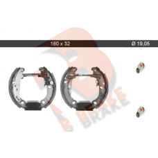 79RBKT0028 R BRAKE Комплект гальмівних колодок