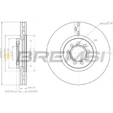 CD5317V BREMSI Гальмівний диск