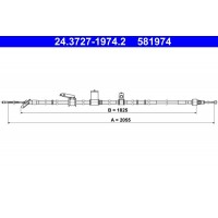 24.3727-1974.2 ATE Тросик, cтояночный тормоз