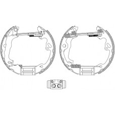 8DB 355 004-491 HELLA PAGID Комплект гальмівних колодок