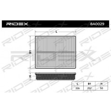 8A0029 RIDEX Повітряний фільтр