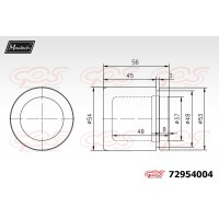 72954004 MAXTECH Поршень корпус скоби гальма