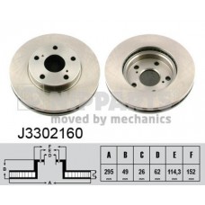 J3302160 NIPPARTS Гальмівний диск