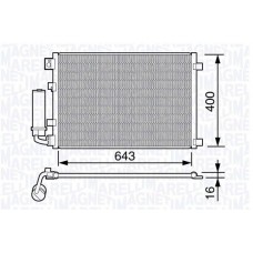 350203670000 MAGNETI MARELLI Конденсатор кондиціонера