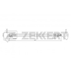 BS-9017 ZEKKERT Гальмівний шланг