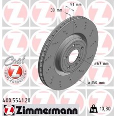 400.5541.20 ZIMMERMANN Гальмівний диск