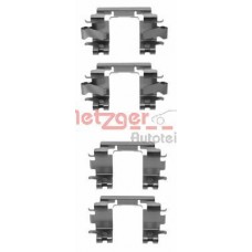 109-1257 METZGER Комплектуючі колодки дискового гальма