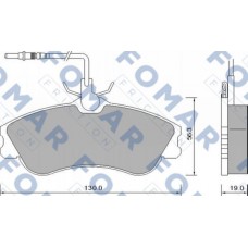 FO 642681 FOMAR Friction Комплект гальмівних колодок дисковий гальм