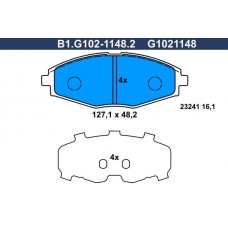 B1.G102-1148.2 GALFER Комплект гальмівних колодок дисковий гальм