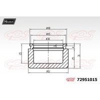 72951015 MAXTECH Поршень корпус скоби гальма
