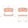 GDB3419 TRW Комплект гальмівних колодок дисковий гальм