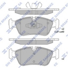 SP2160 Hi-Q Комплект гальмівних колодок дисковий гальм