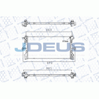 M-0210600 JDEUS Радіатор охолодження двигуна