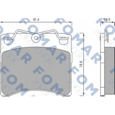 FO 476381 FOMAR Friction КомплеК т гальмівних колодок, дискове гальмо