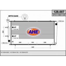 128.007 AHE Радіатор охолодження двигуна