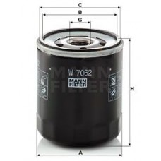 W 7062 MANN-FILTER Масляний фільтр