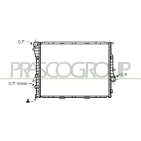 BM820R002 PRASCO Радіатор охолодження двигуна