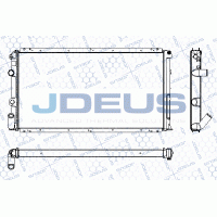 RA0230740 JDEUS Радіатор охолодження двигуна